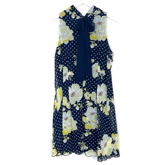 Signature by Robbie Bee Mock-Neck Chiffon A-Line Dress - Picture 6 of 8